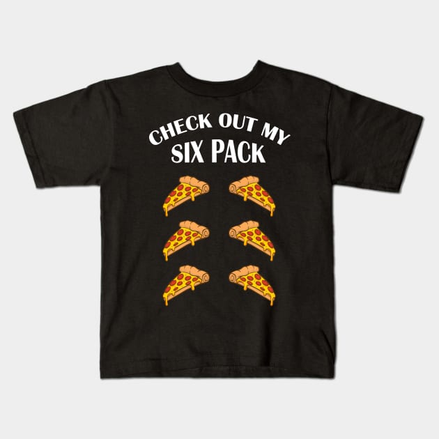 Check out my six pack pizza Kids T-Shirt by Live Together